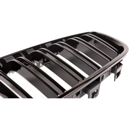 👉Griglia anteriore per BMW Serie 4 F32 F33 F36 13-20 Doppia linea nero lucido👈