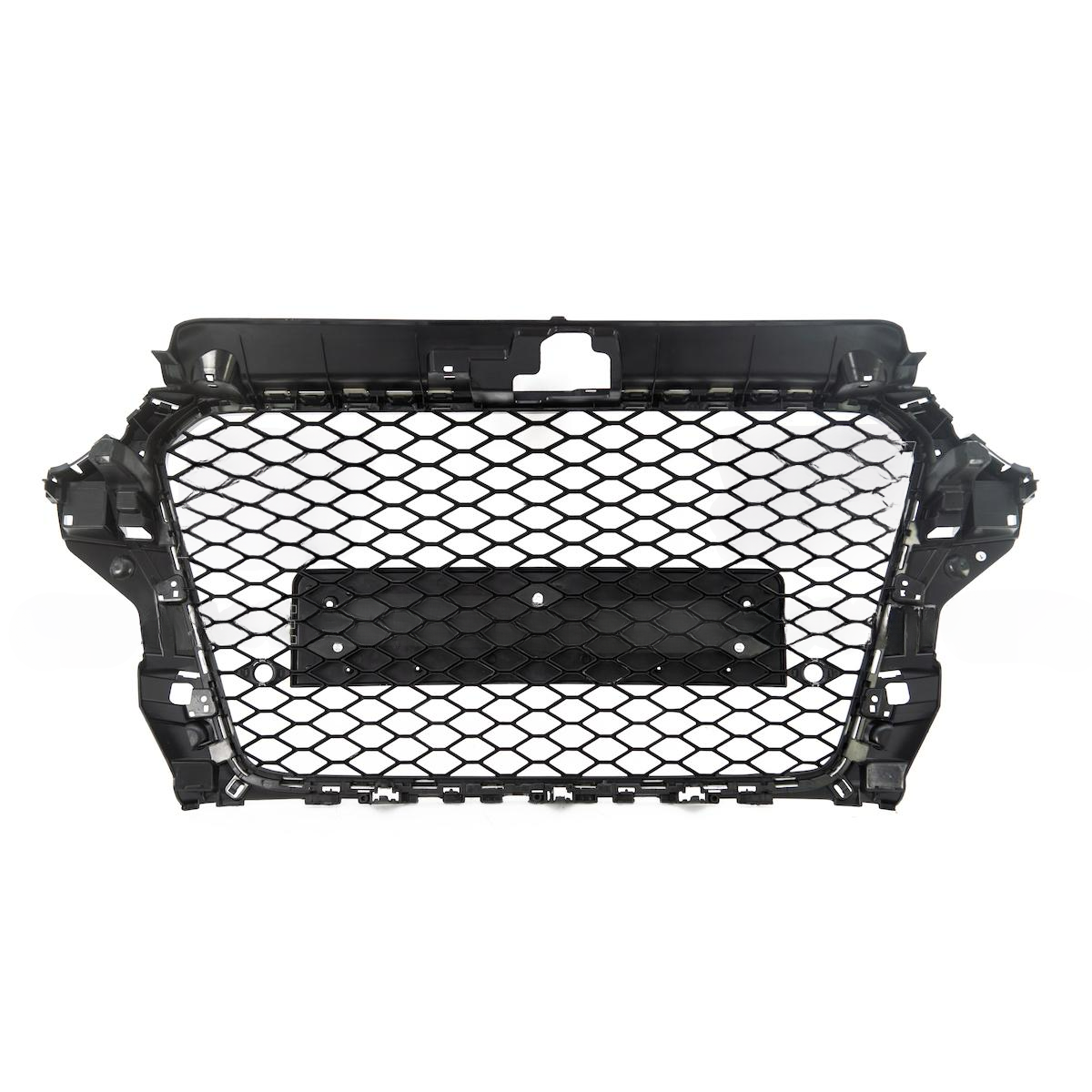 Griglia Anteriore RS3 Look per Audi A3  Hatchback Sportback Berlina (13-15) Nero Lucido