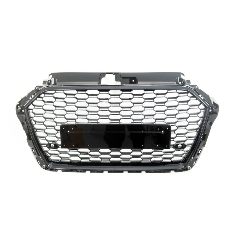 ART.3413  Griglia RS3 Look per Audi A3 2016-2019 Nero Lucido