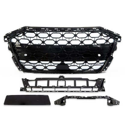 Griglia Anteriore RS3 Look per Audi A3 (8Y) Sportback Berlina (2020-On) Nero Lucido