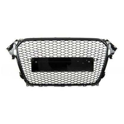 Griglia Anteriore RS4 Look per Audi A4 B8 (8K) Berlina Avant Facelift (2012-2015) Nero Lucido