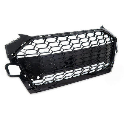 Griglia Anteriore RS4 Look per Audi A4 B9 (8W) Berlina Avant Facelift (2019-On) Nero Lucido