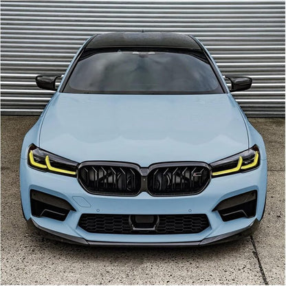 ART.3751 Spliter Anteriore Nero Lucido per Bmw 5 (G30, G31) LCI (2020-2023)