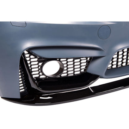 👉Splitter stile M3 adatto per BMW Serie 3 (F30, F31) 11-18 Nero lucido👈