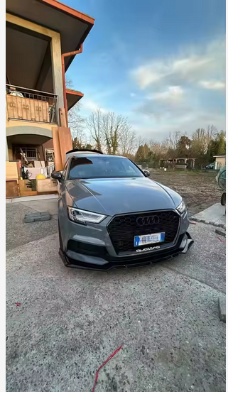 💕SPLITTER Audi A3 A4 A6 Q3 S3 S4 S6 B6 B7 B8 B8.5 NERO  LUCIDO💕