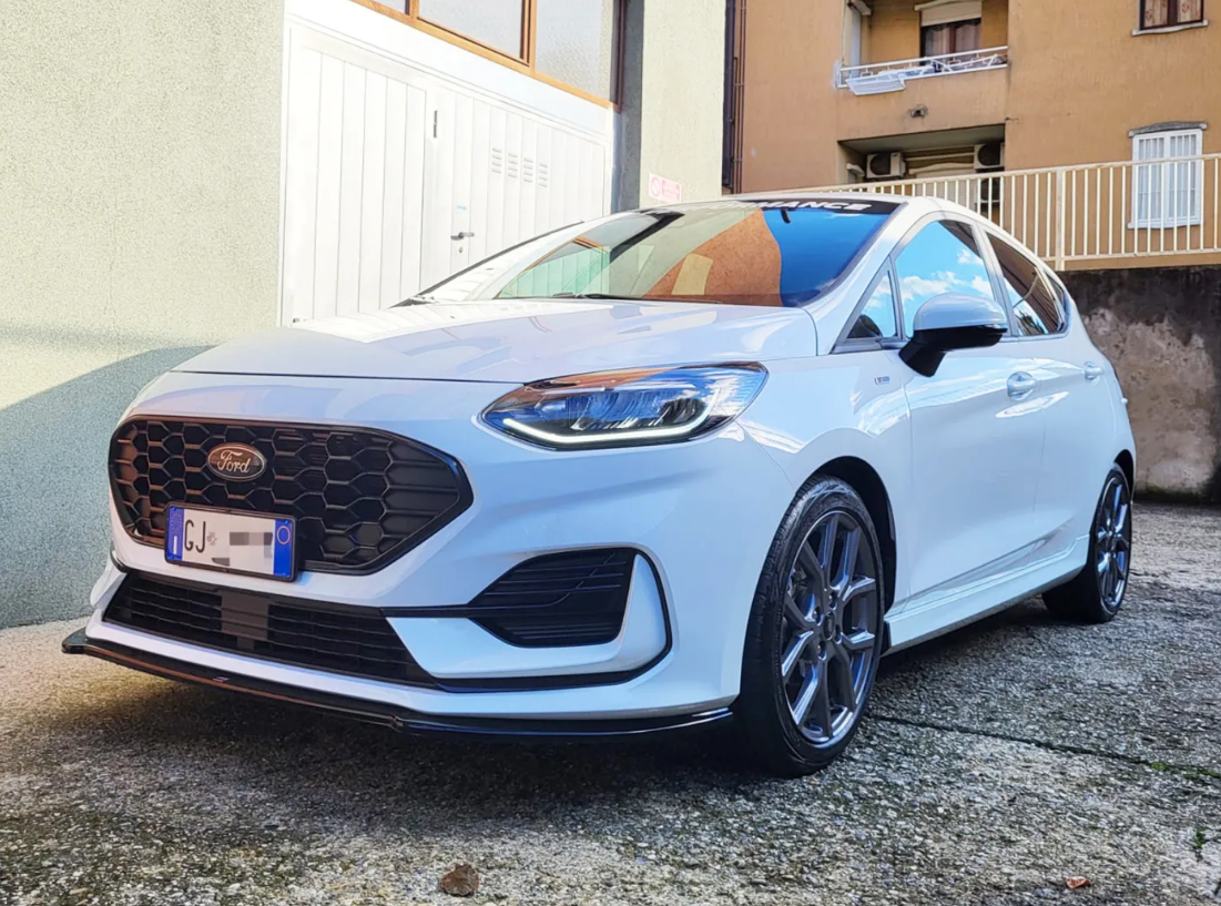 💕ART.9630  SPLITTER Ford Fiesta Mk8 ST-Line V.1 Facelift 21-24 NERO LUCIDO💕