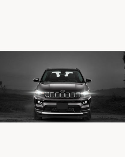 FULL LED HEADLIGHT CONVERSION JEEP COMPASS MP HB3 CANBUS ICE WHITE MONOLED