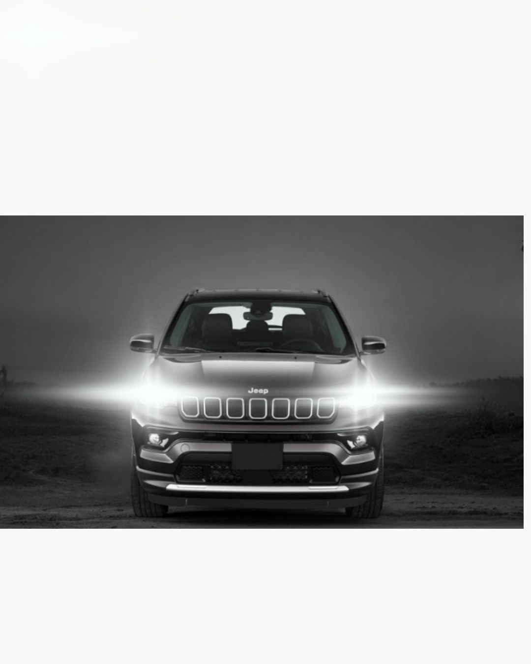 FULL LED HEADLIGHT CONVERSION JEEP COMPASS MP HB3 CANBUS ICE WHITE MONOLED