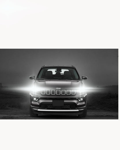 FULL LED HEADLIGHT CONVERSION JEEP COMPASS MP HB3 CANBUS ICE WHITE MONOLED