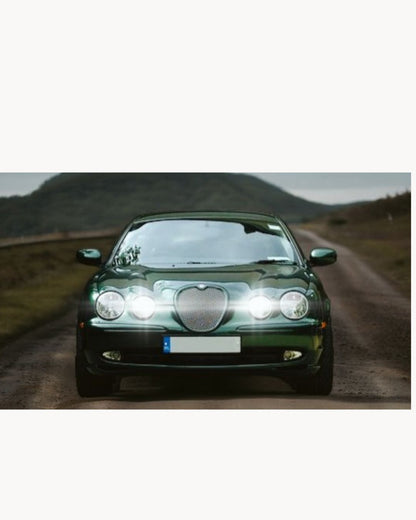 KIT FARI FULL LED JAGUAR S-TYPE ANABBAGLIANTI ABBAGLIANTI CANBUS 6000K NO ERROR