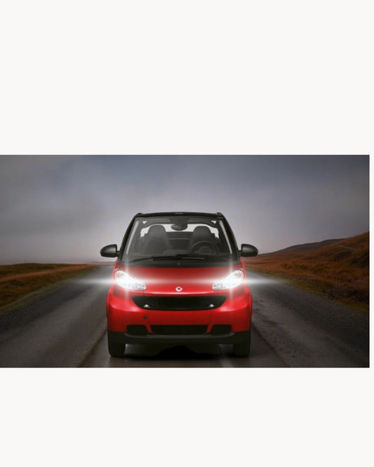 H7 LED KIT FOR SMART FORTWO 450 6000K WHITE 6000 LUMEN CANBUS LOW BEAM 