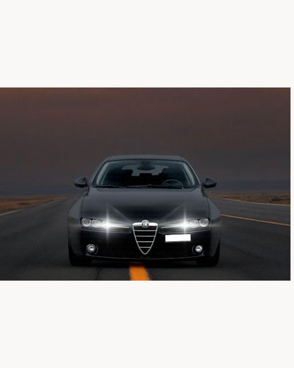 CONVERSIONE FARI FULL LED ALFA 159 BRERA SPIDER MONO LED H7 + LED H7 + T10 6 LED