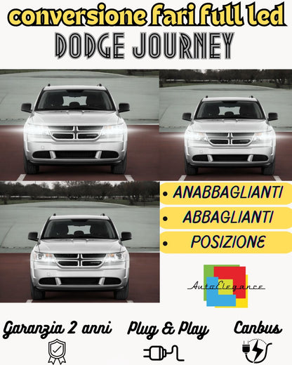 KIT FARI FULL LED CANBUS DODGE JOURNEY ANABBAGLIANTI ABBAGLIANTI POSIZIONE 6000K