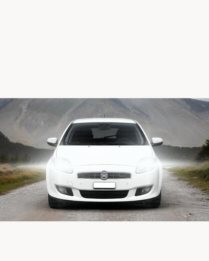 KIT FULL LED FARI POSIZIONI FENDINEBBIA FIAT BRAVO MK2 LENTICOLARI CANBUS BIANCO