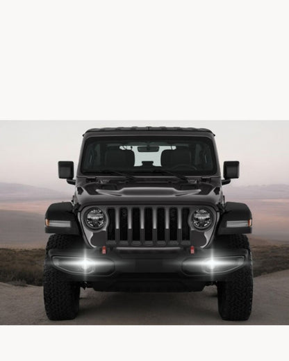 COPPIA LUCI DIURNE DRL LED PSX24W CANBUS JEEP WRANGLER IV 6000K 100% NO ERROR