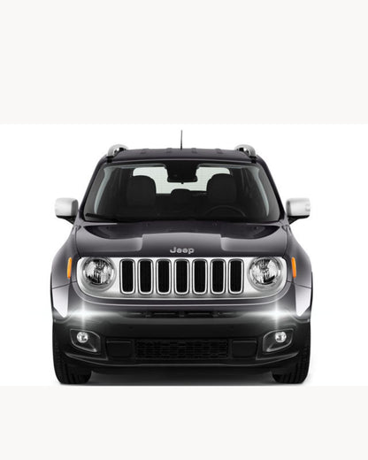 😍😍COPPIA 2 LUCI DIURNE DRL 24 LED P21W BA15S CANBUS 6K JEEP RENEGADE RESTYLING