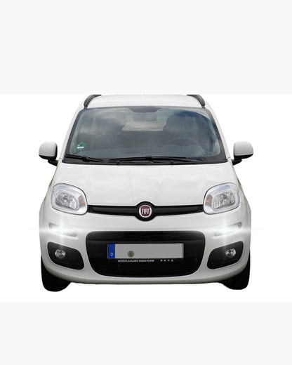 😍COPPIA LAMPADE DIURNE POSIZIONE DRL 24 LED BAY15D❤️‍❤FIAT PANDA 3 HYBRID 6000K