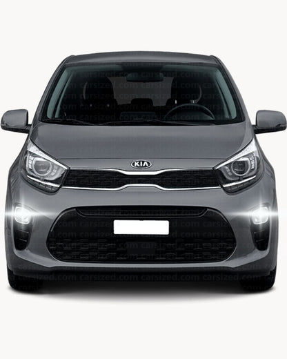 😍COPPIA LUCI DIURNE DRL 15 LED P21W BA15S CANBUS KIA PICANTO JA 6000K NO ERROR