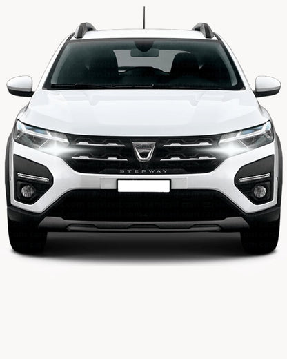 😍COPPIA LUCI DIURNE DRL LED T20 CANBUS❤️DACIA SANDERO 2❤️ 6000K BIANCO NO ERROR