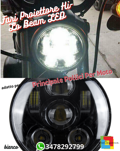 💫Fari Proiettore Hi-Lo Beam LED 5,75"" 5-3/4"" Principale Pollici Per Moto💫