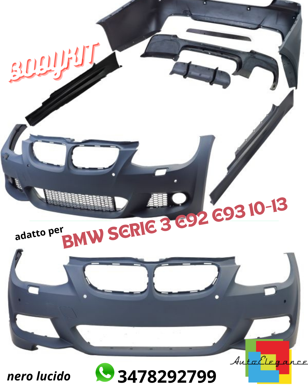 💪BODYKIT SUITABLE FOR BMW 3 SERIES E92 E93 10-13 Facelift LCI💪