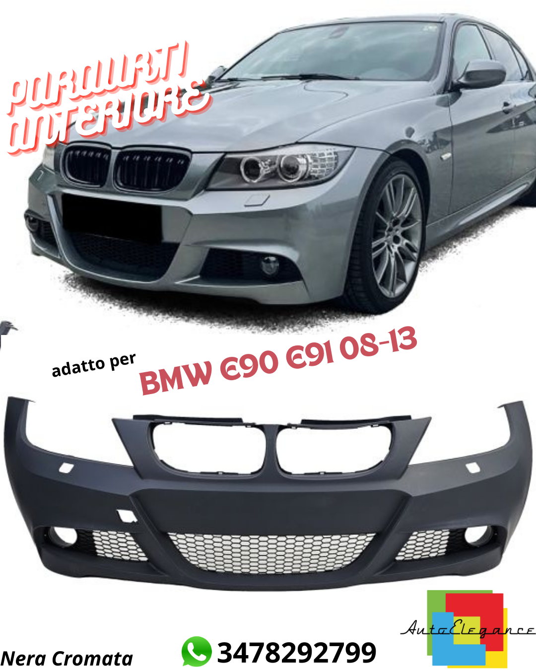 👉FRONT BUMPER SUITABLE FOR BMW 3 Series BMW E90 E91 08-13 LCI👉