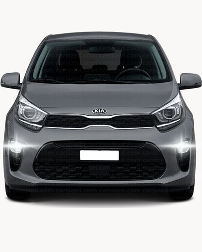 ❤️‍COPPIA LUCI DIURNE DRL 15 LED P21W BA15S CANBUS KIA PICANTO JA  6000K NO ERROR