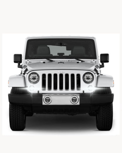 PAIR OF DAYTIME LIGHTS DRL LED PSX24W CANBUS❤️‍❤JEEP WRANGLER IV 6000K 100% NO ERROR 