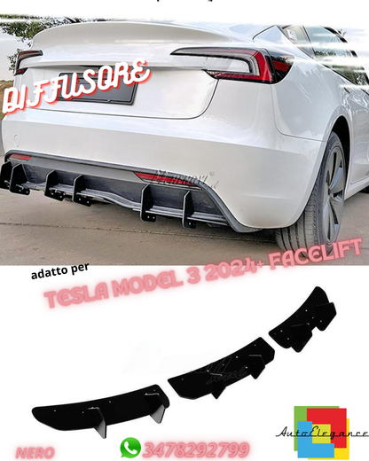 ⭐DIFFUSORE ADATTO PER TESLA MODEL 3 2024+ FACELIFT⭐