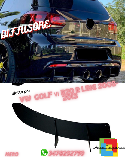 ⭐DIFFUSORE ADATTO PER VW GOLF Ⅵ R20 R LINE 2008-2013⭐