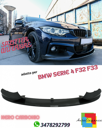 ✨SPLITTER ANTERIORE ADATTO PER BMW SERIE 4 F32 F33 13-19 M-Performance Design