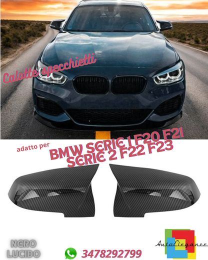 🤩Glossy black replacement mirror caps suitable for BMW 1 SERIES 2 SERIES