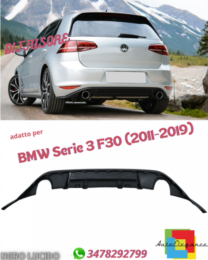 🔝Diffusore con doppia uscita per terminali di scarico adatto per VW GolF VII🔝