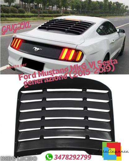 🔝Rear window grilles suitable for Ford Mustang Mk6 VI 6th generation 2015-2019