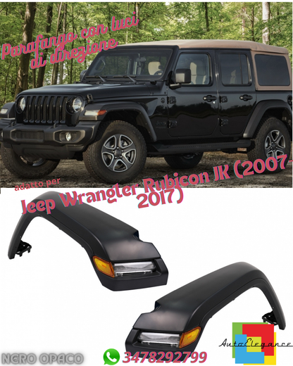 ✔️Parafango con luci di direzione dinamiche DRL a LED adatte per JEEP Wrangler