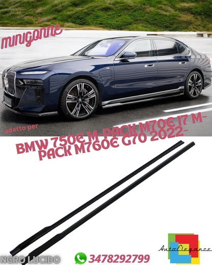 ⭐MINIGONNE ADATTO PER BMW 750E M-PACK | M70E | I7 M-PACK | M760E G70 2022+⭐