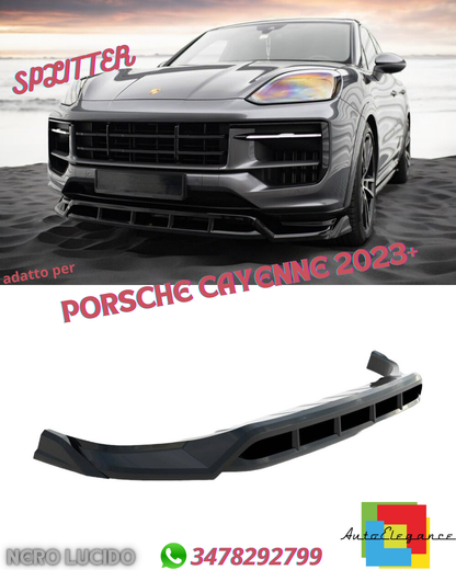 ⭐FRONT SPLITTER SUITABLE FOR PORSCHE CAYENNE 2023+⭐