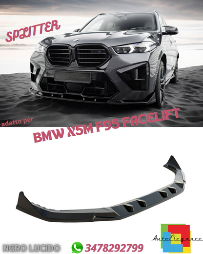 ⭐FRONT SPLITTER V1 SUITABLE FOR BMW X5M F95 FACELIFT 2023+⭐