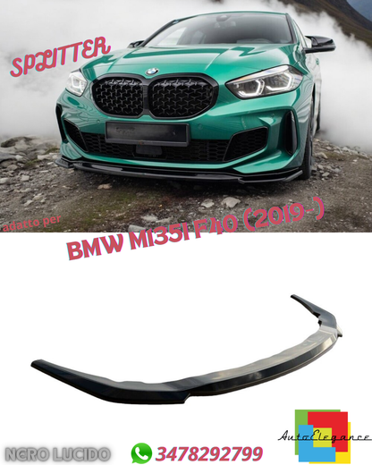 ⭐SPLITTER ANTERIORE V1 ADATTI PER BMW M135I F40 (2019-)⭐