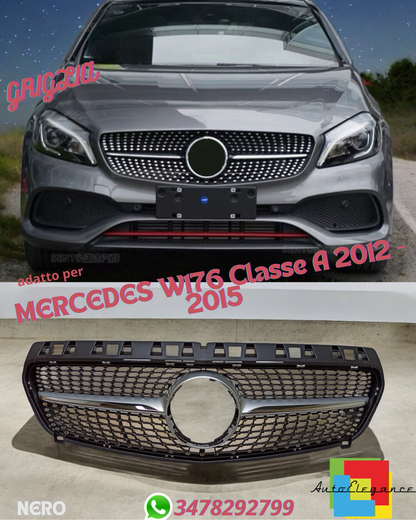 ⭐GRIGLIA DIAMANTE ADATTO PER MERCEDES W176 Classe A 2012 - 2015⭐