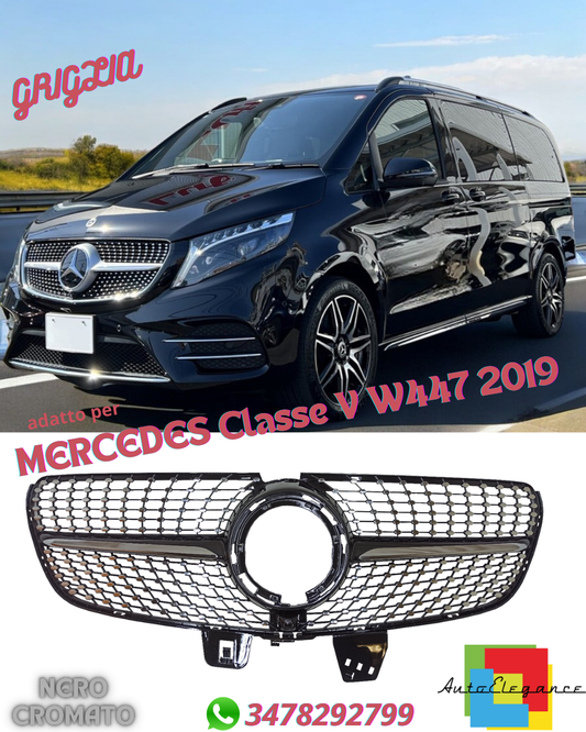 ⭐GRIGLIA Panamericana ADATTO PER MERCEDES Classe V W447 2019⭐