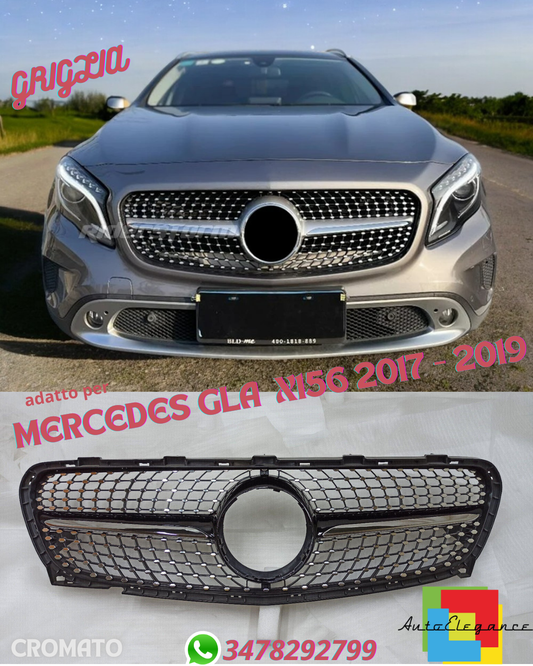 ⭐GRIGLIA Panamericana ADATTO PER MERCEDES GLA X156 2017 - 2019⭐