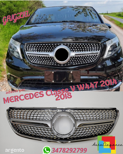 ⭐GRIGLIA Panamericana ADATTO PER MERCEDES Classe V W447 2014 - 2018⭐
