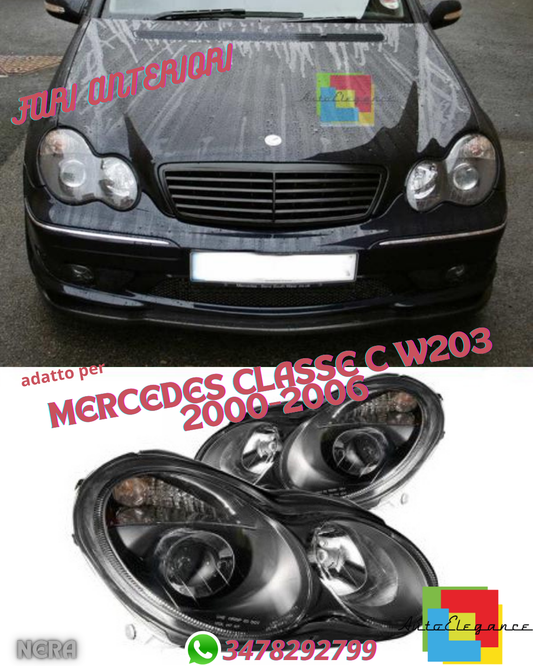 ⭐HEADLIGHTS SUITABLE FOR MERCEDES C-CLASS W203 2000-2006⭐