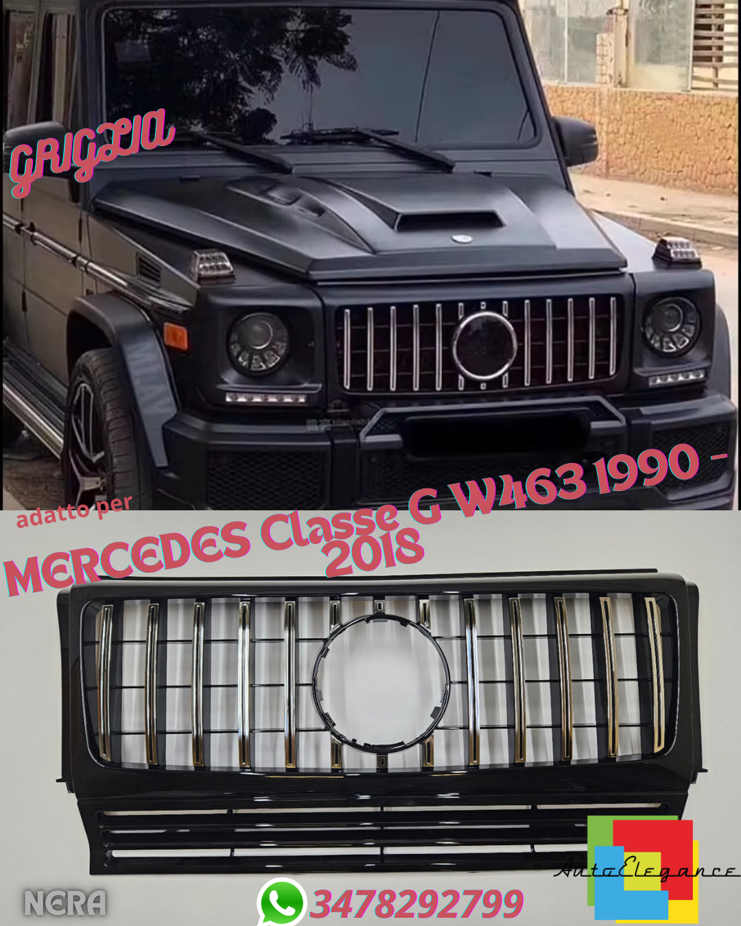 ⭐PANAMERICAN GRILLE SUITABLE FOR MERCEDES G-Class W463 1990 - 2018⭐