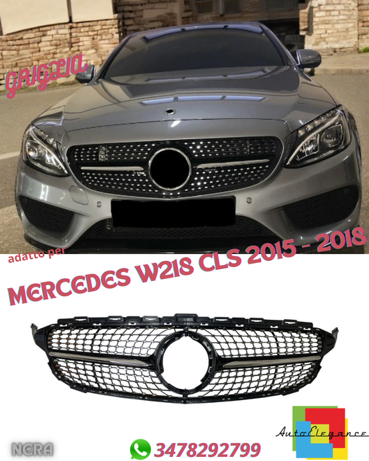 ⭐DIAMOND GRILLE SUITABLE FOR MERCEDES C-Class W205 Facelift 2018⭐