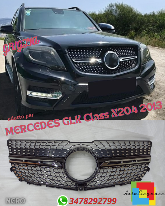 ⭐DIAMOND GRILLE SUITABLE FOR MERCEDES GLK Class X204 2013⭐