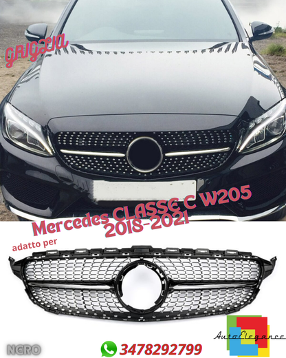 💎Grill suitable for Mercedes C-CLASS W205 FACELIFT DIAMANT💎