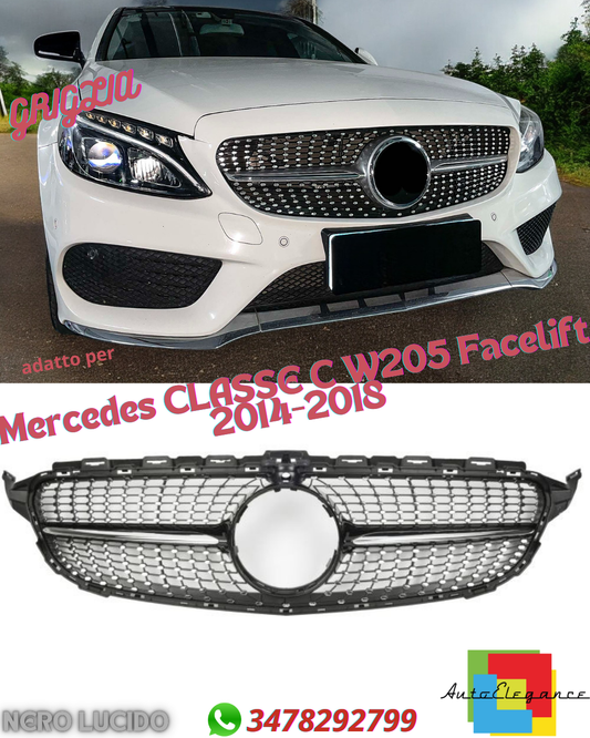 💎Griglia adatta per Mercedes CLASSE C W205 pre-restyling DIAMANT💎