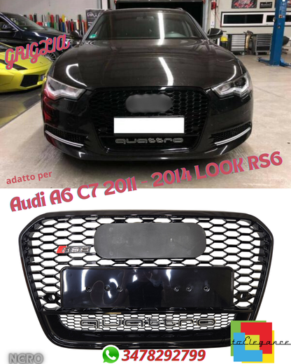 💎Grill suitable for Audi A6 C7 2011 - 2014 LOOK RS6-💎